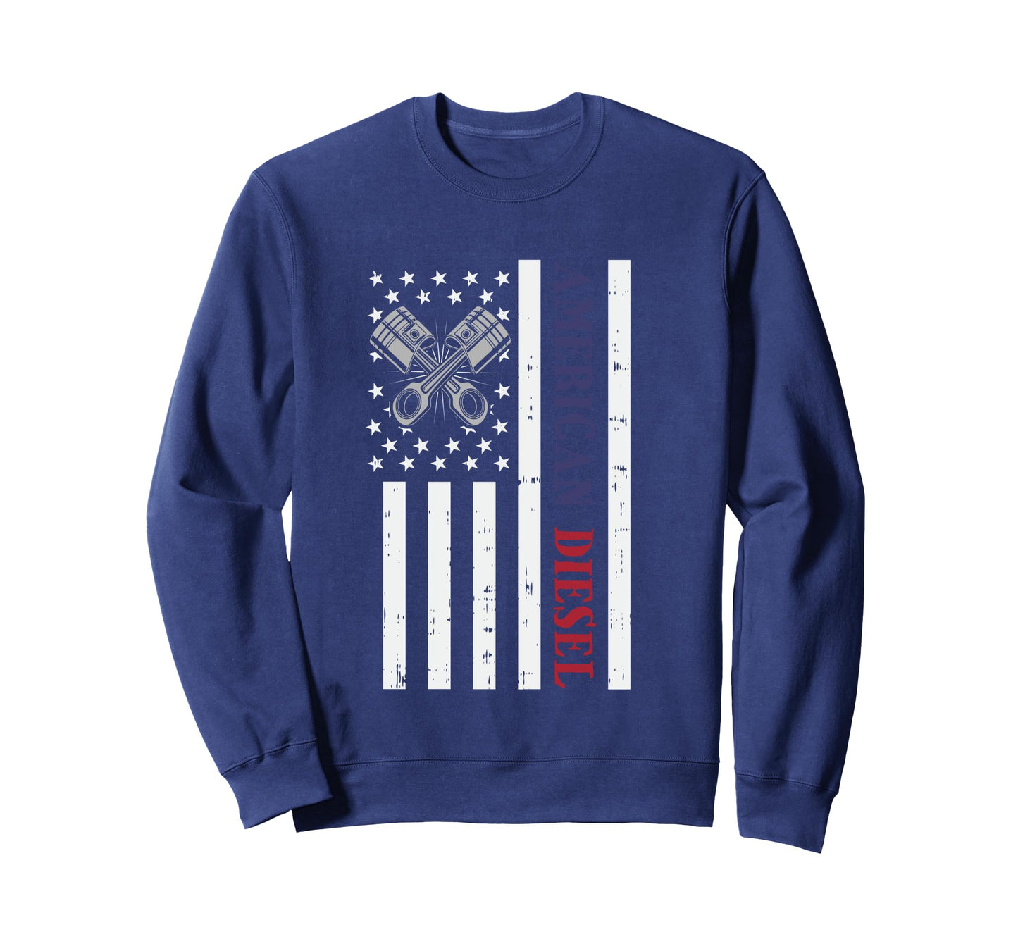 American Diesel Car Racing Motorsport Motocross Stock Car Long Sleeve T-Shirt