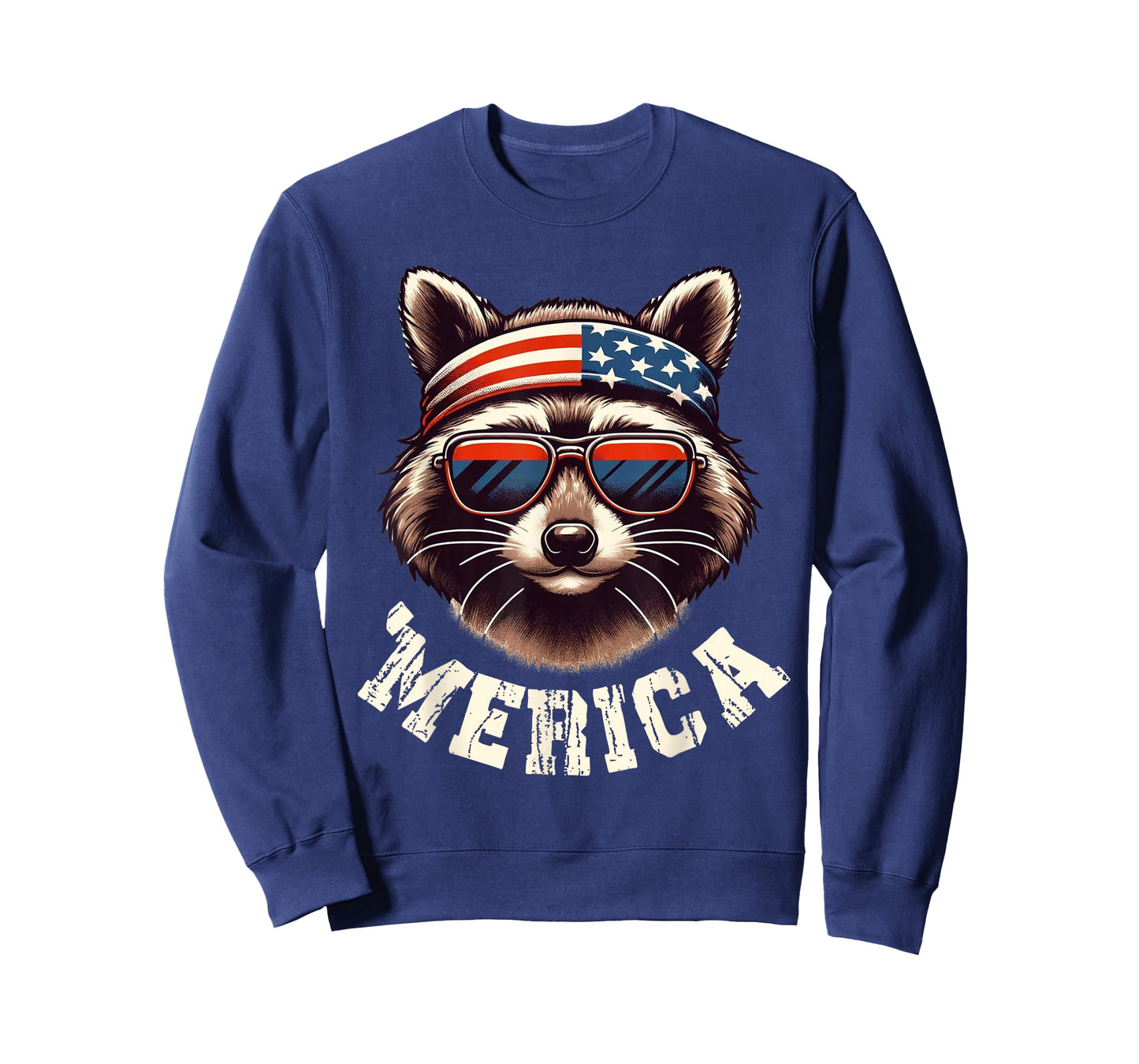 Funny Raccoon 4th of July American Flag Patriotic Raccoon T-Shirt