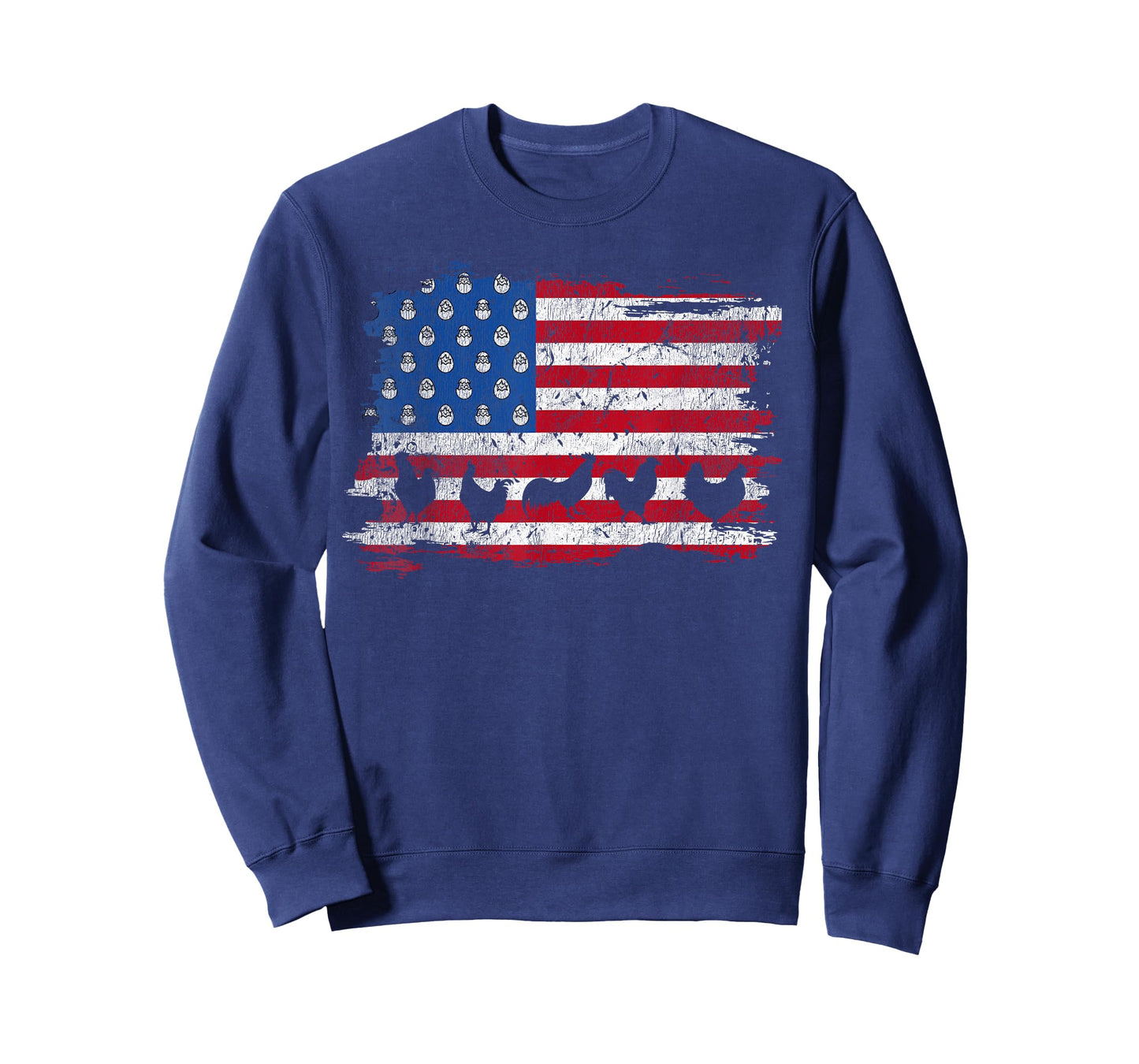 American Flag Chicken 4th Of July Farmer Farming Patriotic T-Shirt