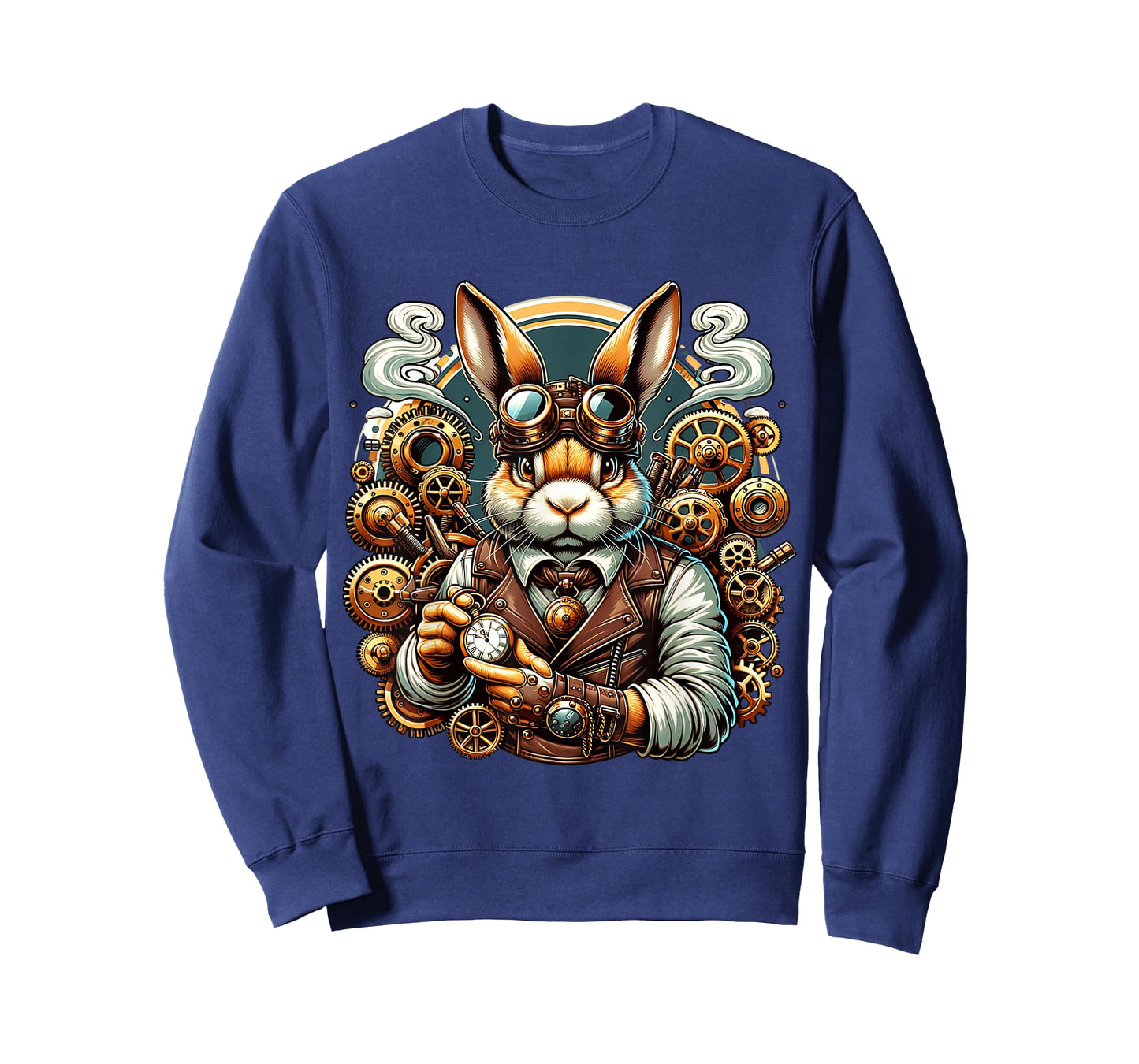 Adventure Rabbit with Gear Clock Movement T-Shirt