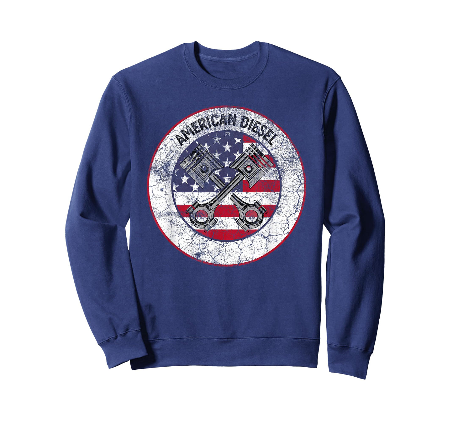 American Diesel Flag Vintage Diesel Mechanic Smoke Trucks T-Shirt