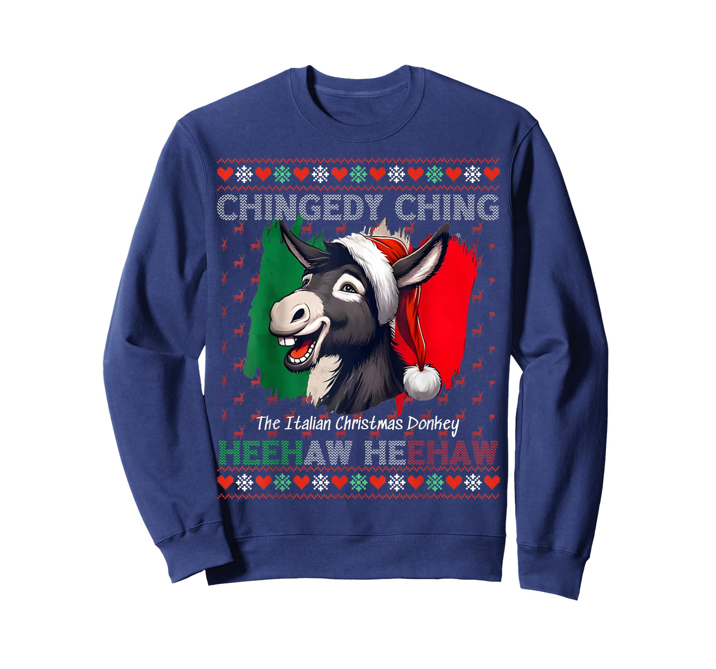 Chingedy Ching Dominick The Italian Christmas Donkey Xmas T-Shirt