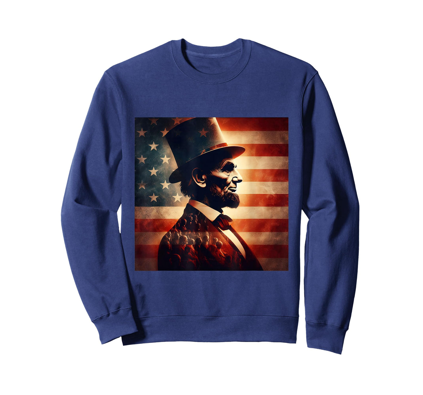 Abraham Lincoln 4th of July Independence Day American Flag T-Shirt