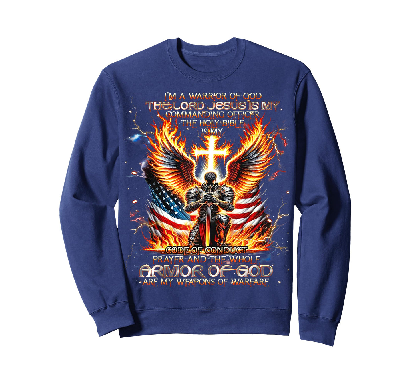I'm A Warrior of God The Lord Jesus is My Commanding- Knight T-Shirt