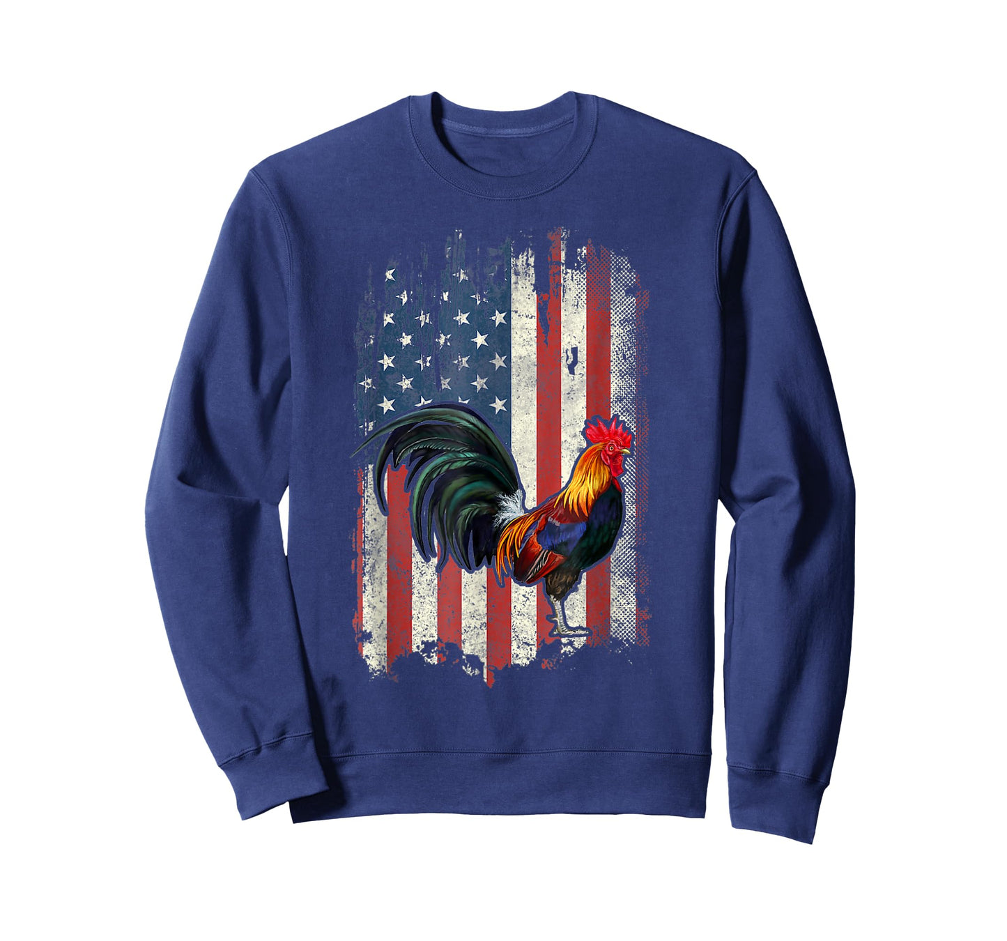 American Flag Cock Fighting Rooster Chicken T-Shirt