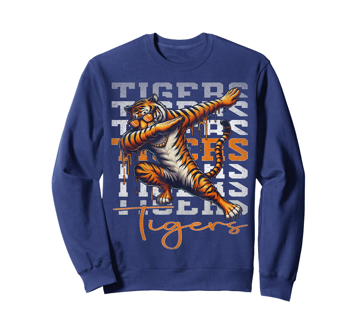 Vintage Graphic Tiger Drip Tiger Dabbing Men Women Kids T-Shirt