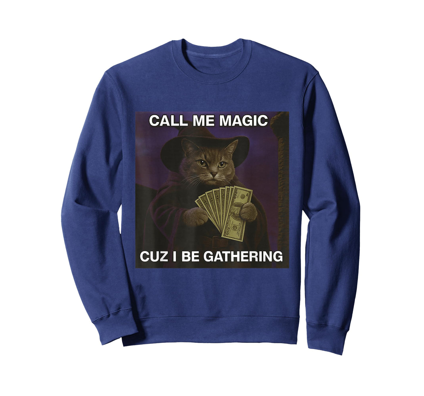 Call Me Magic Cuz I Be Gathering Funny Cat Meme Brain Rot T-Shirt