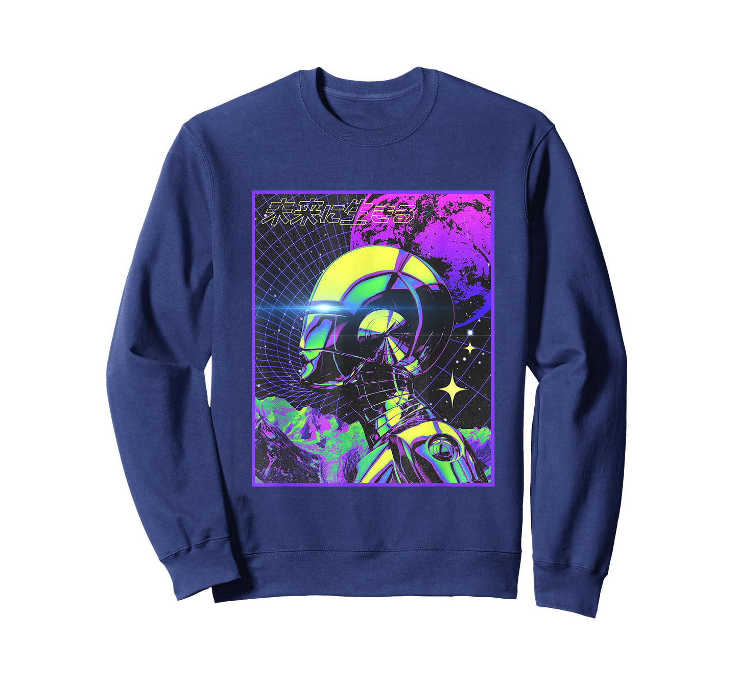 Cyberpunk Tshirt Japanese Futuristic Robot Sci-Fi Vaporwave T-Shirt