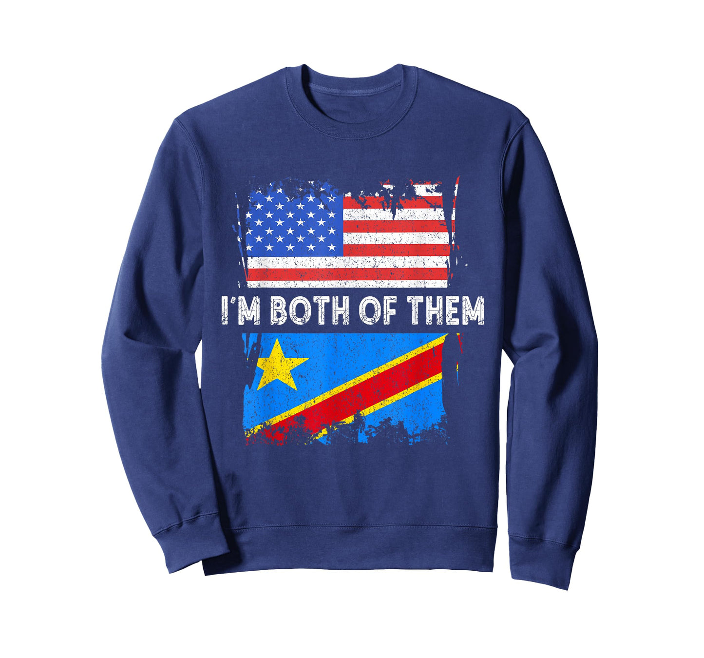 Democratic Republic Of Congo I'm Both Of Them USA America T-Shirt
