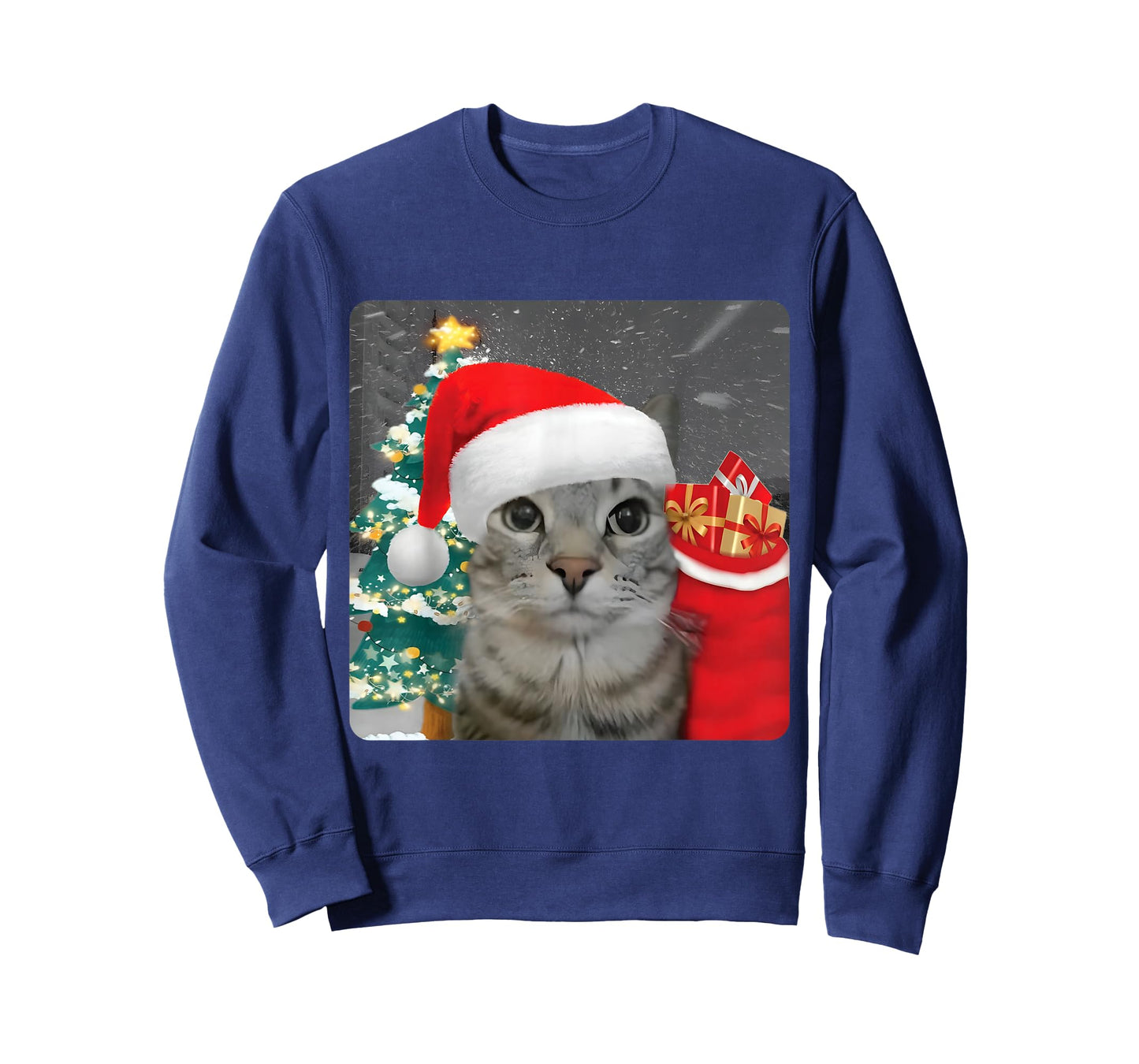 Funny Christmas Rizz Season Humor Cat Internet Meme Brainrot T-Shirt