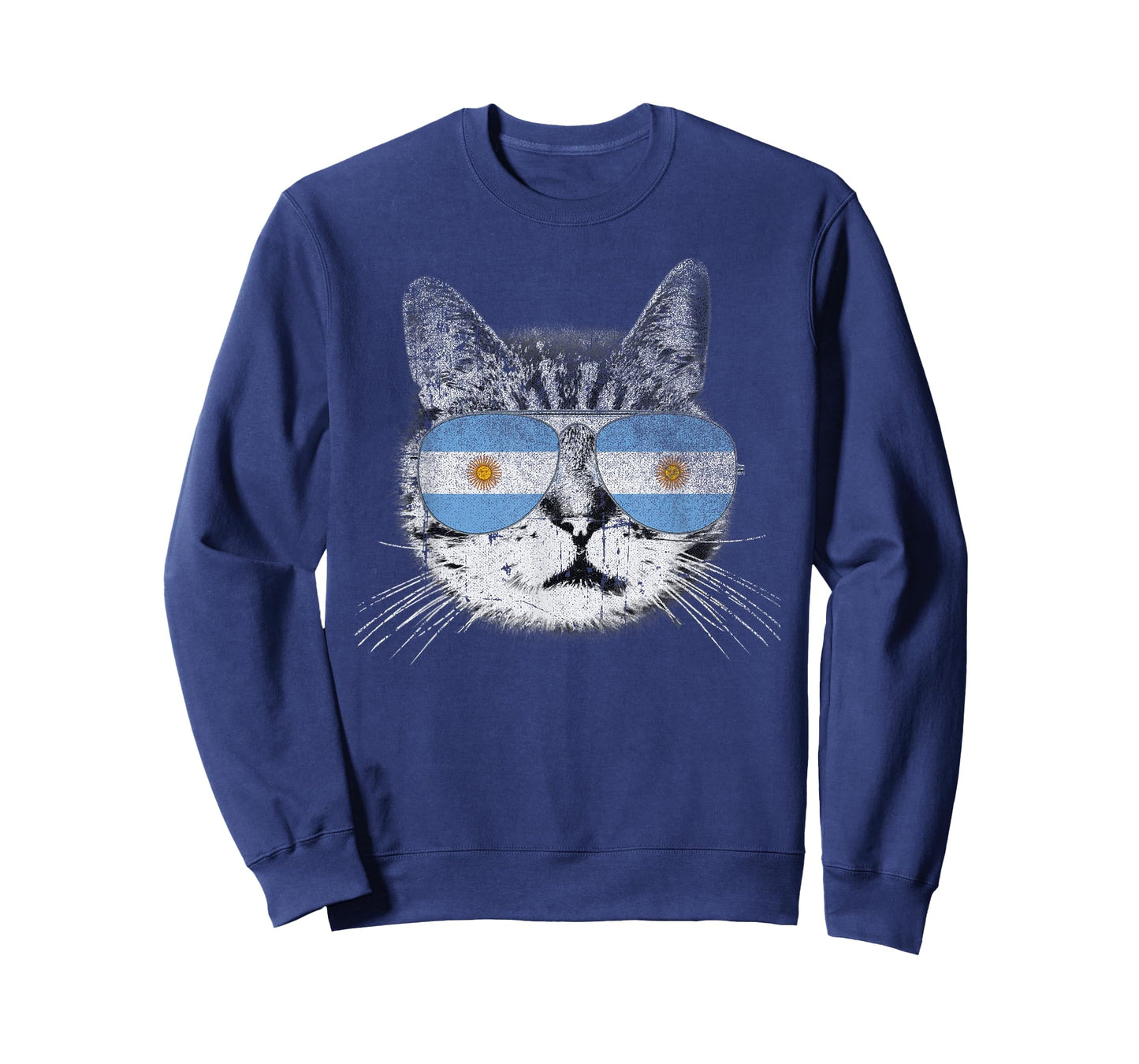 Cat Shirt Argentina Flag Country Retro Funny Men Women Gift T-Shirt