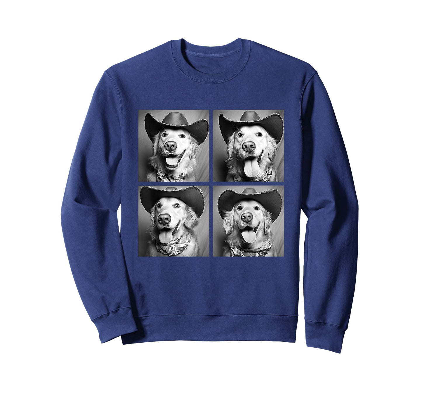 Western Golden Retriever Funny Cowboy Dog T-Shirt