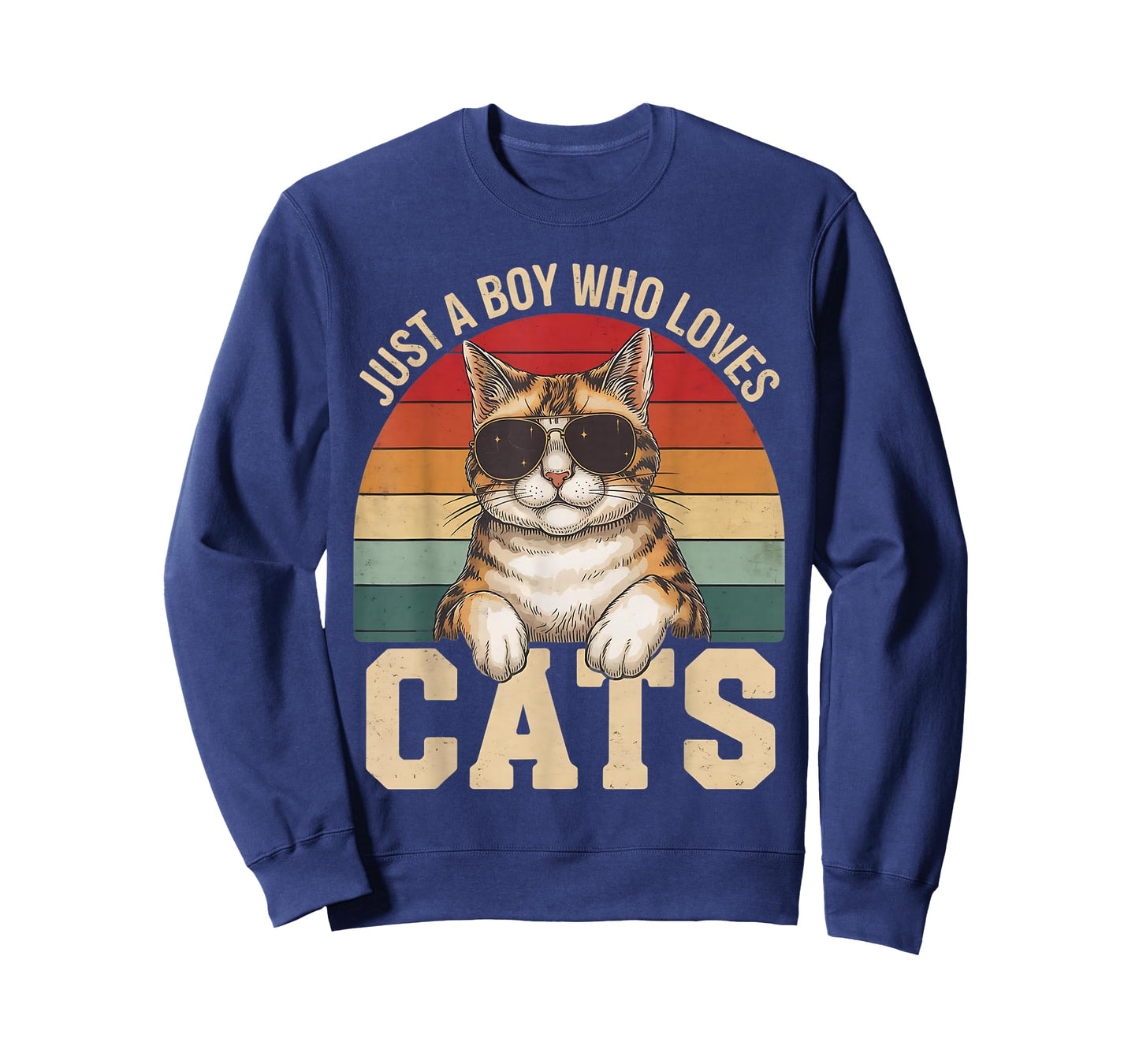 Just A Boy Who Loves Cats Cat Lover T-Shirt