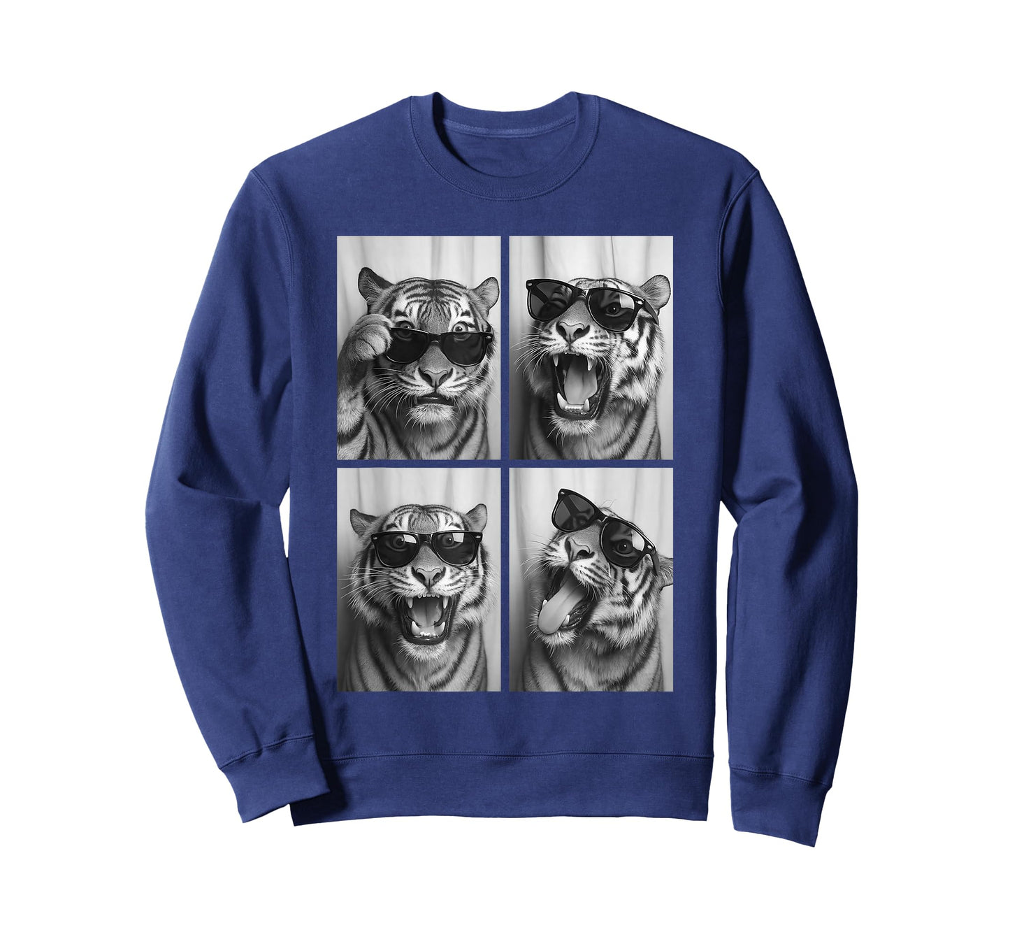 Cool Tiger Sunglasses Feline Jungle Animal Selfie Booth T-Shirt