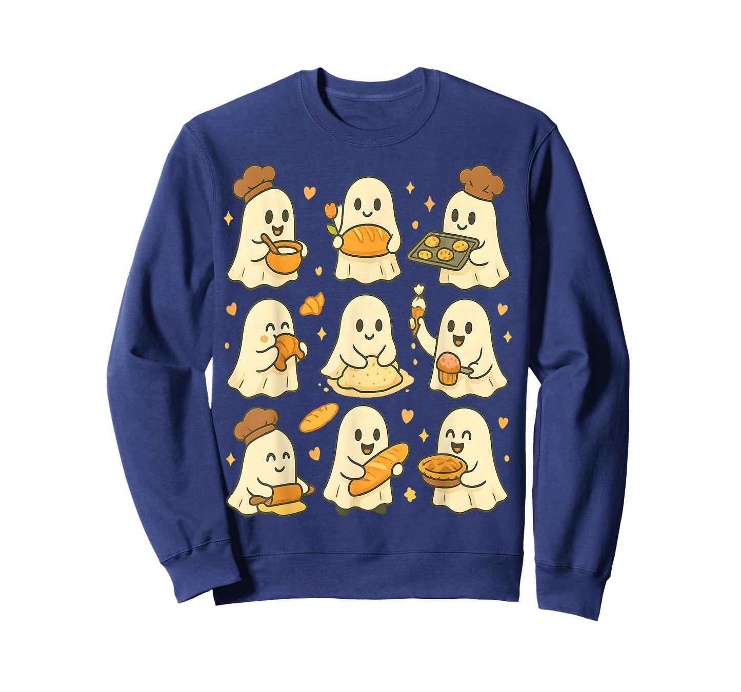 Cute Baking Ghost Cozy Fall Aesthetic for Spooky Season T-Shirt