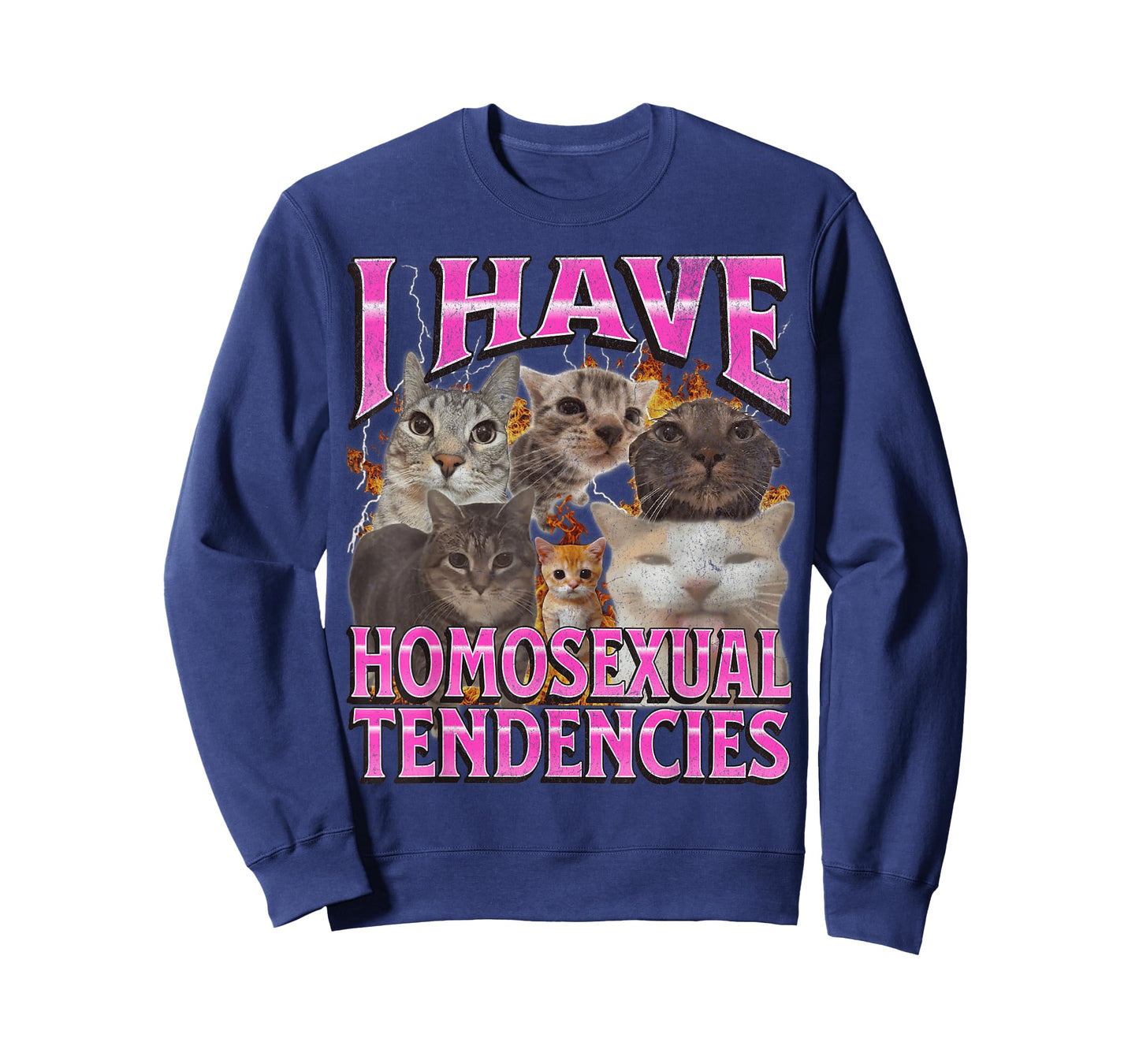 I Have Homosexual Tendencies Funny Cat Meme Bootleg Graphic T-Shirt