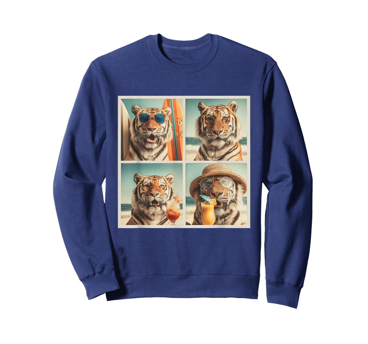 Cool Tigers with Sunglasses Animal Vacation Beach Summer T-Shirt