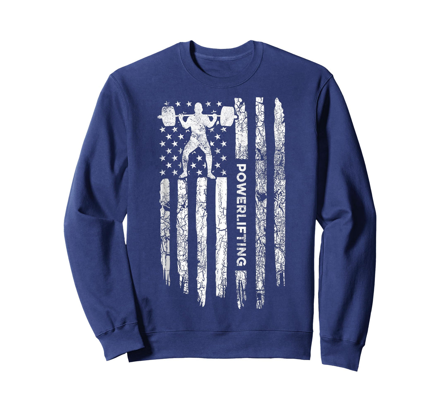Patriotic Power Lifter Gym Funny American Flag Powerlifting T-Shirt