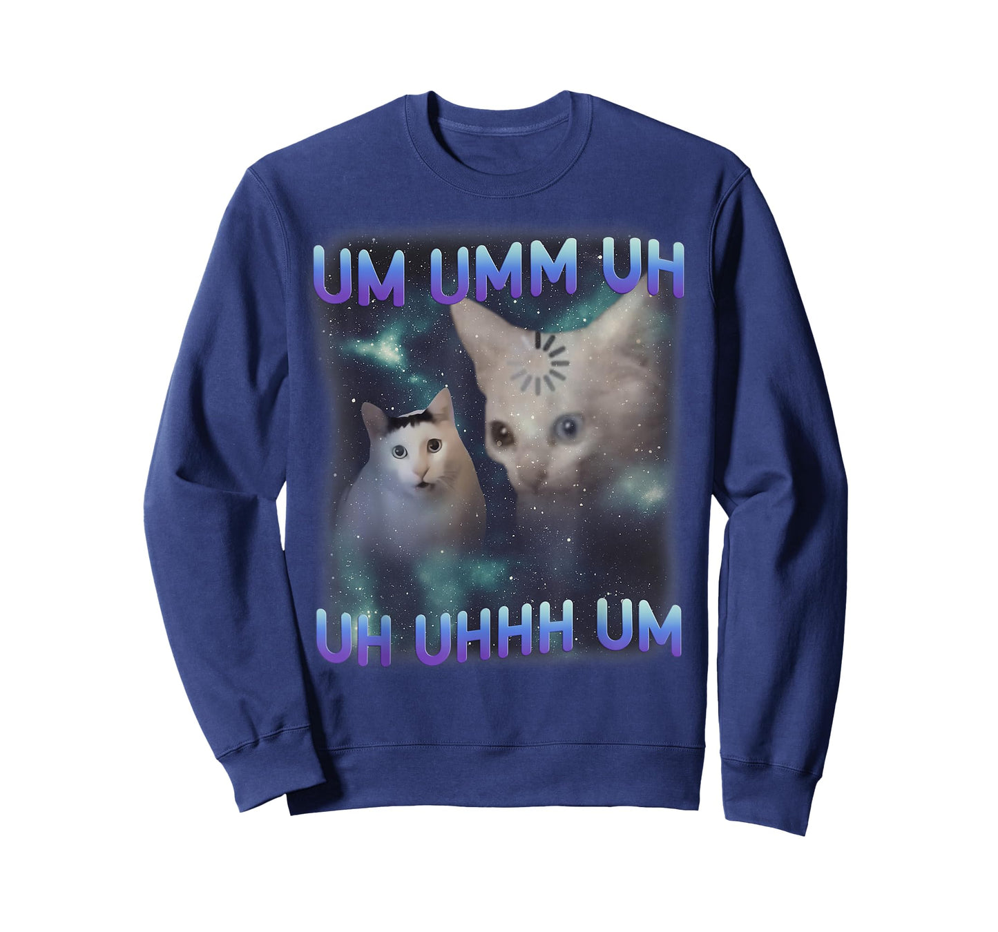 UM UMM UH Funny Huh Cat Meme Loading Cat Silly Meme Weird T-Shirt