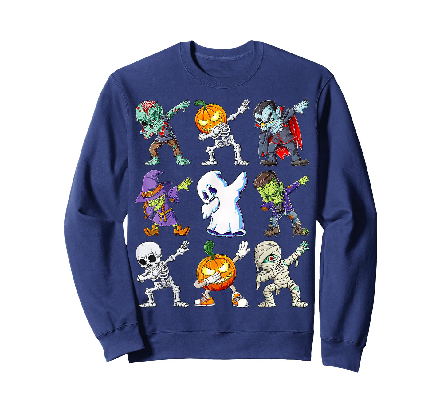 Dabbing Halloween Boys Skeleton Zombie Scary Pumpkin Mummy T-Shirt