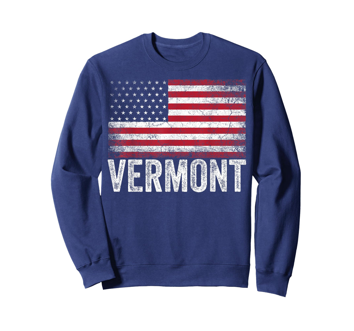 Vermont American Flag 4th of July Vintage Men Women USA T-Shirt