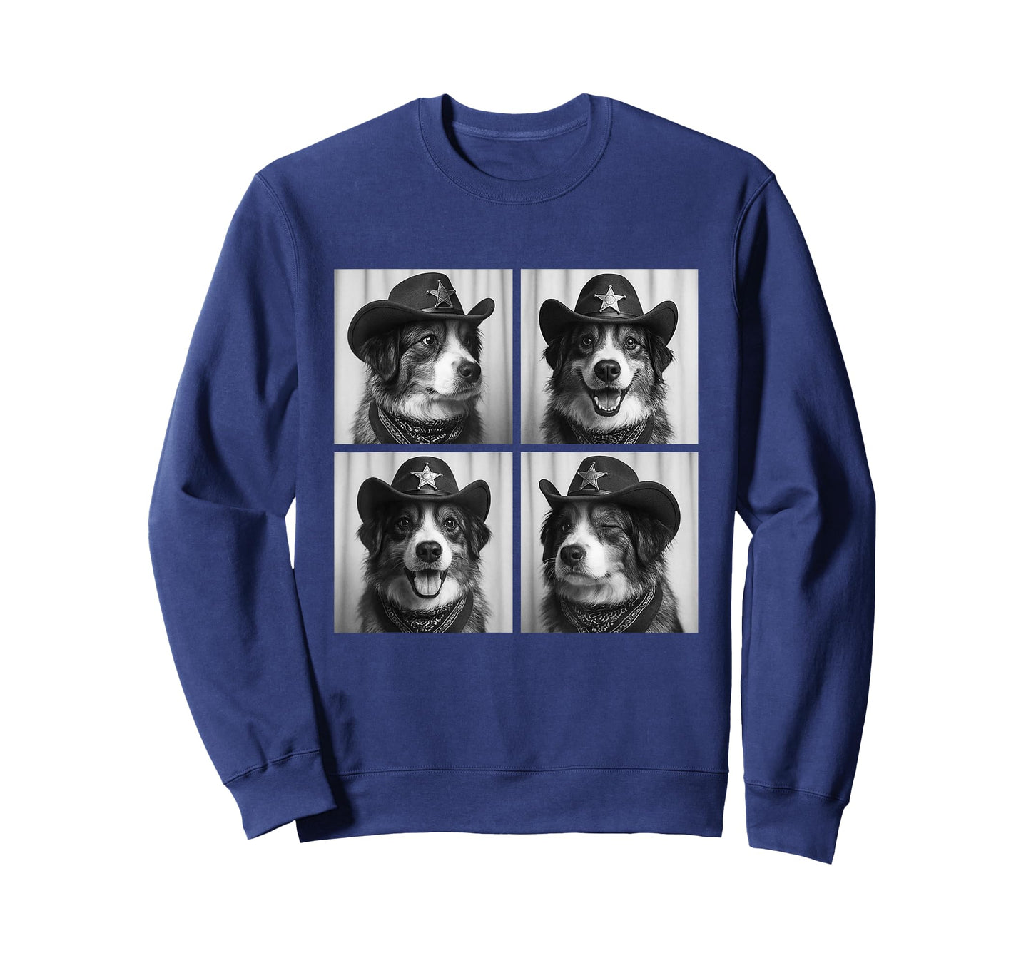 Cute Australian Shepherd Funny Cowboy Dogs Western Aesthetic T-Shirt