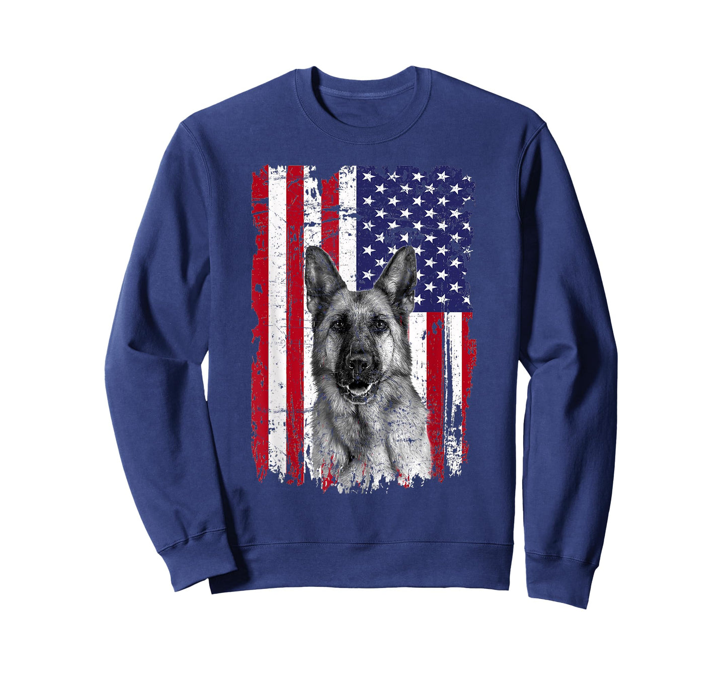 Patriotic German Shepherd American Flag 2023 4th of July T-Shirt