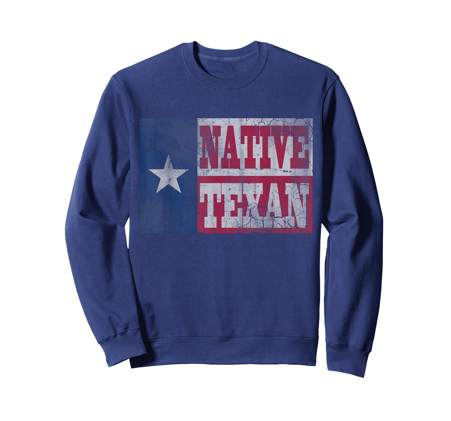 Native Texan Texas Flag Family Home Love Vintage Distressed T-Shirt