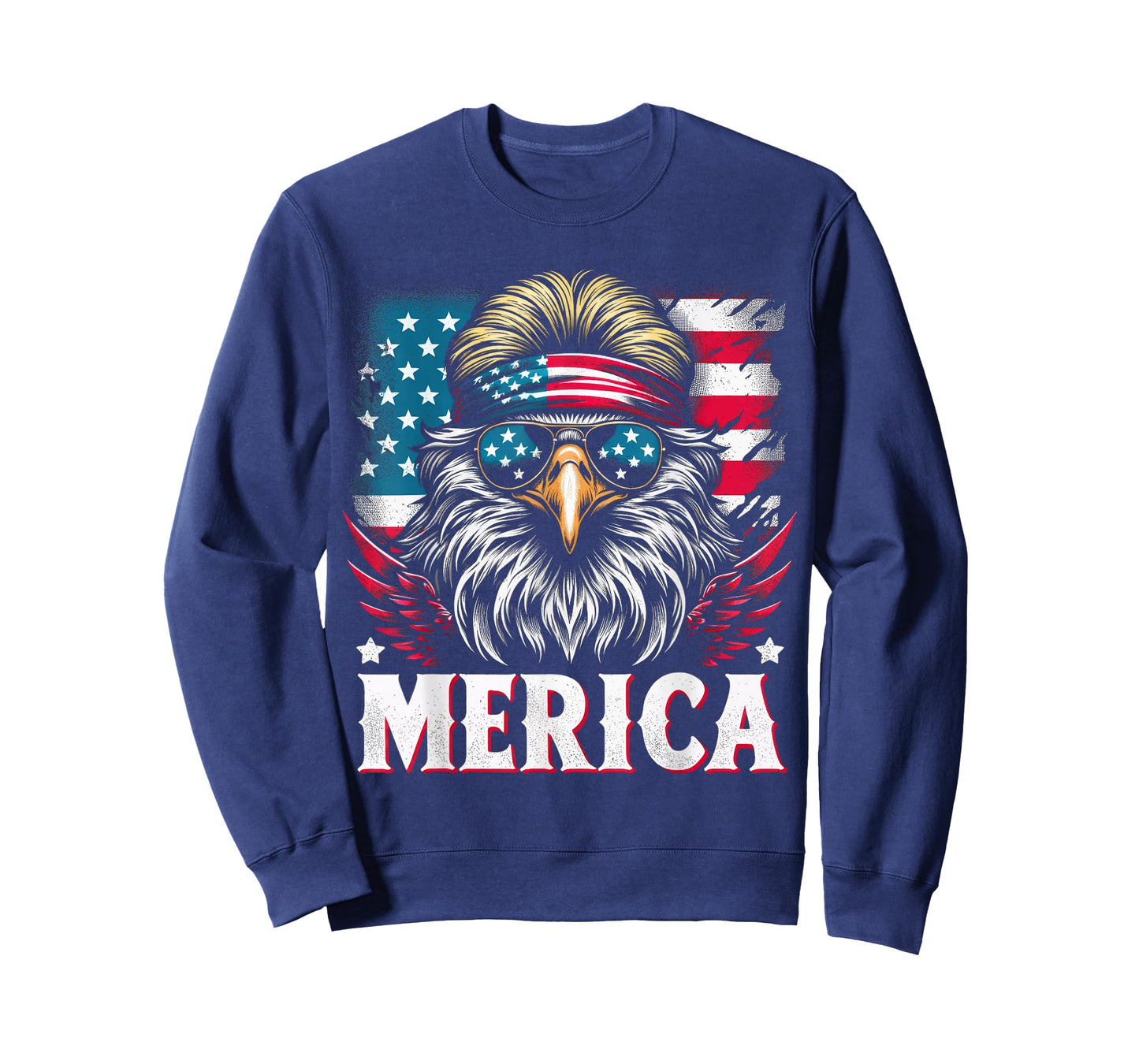 4th of July Patriotic Funny Eagle July 4th USA Merica T-Shirt
