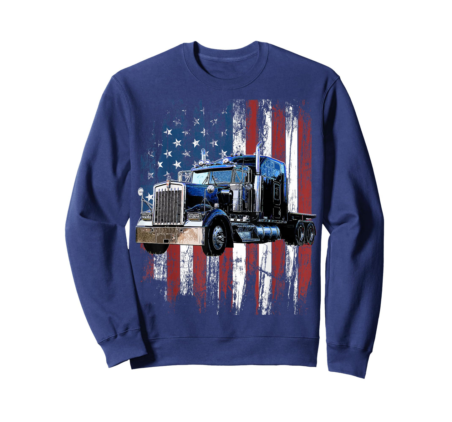 Trucker American Flag Truck Driver Truck Driver Gift T-Shirt