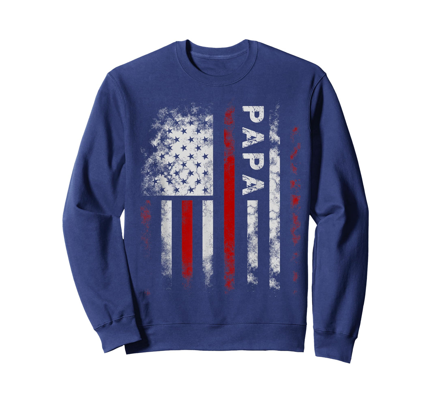 Papa American Flag Father's Day 4th of July Grandpa T-Shirt