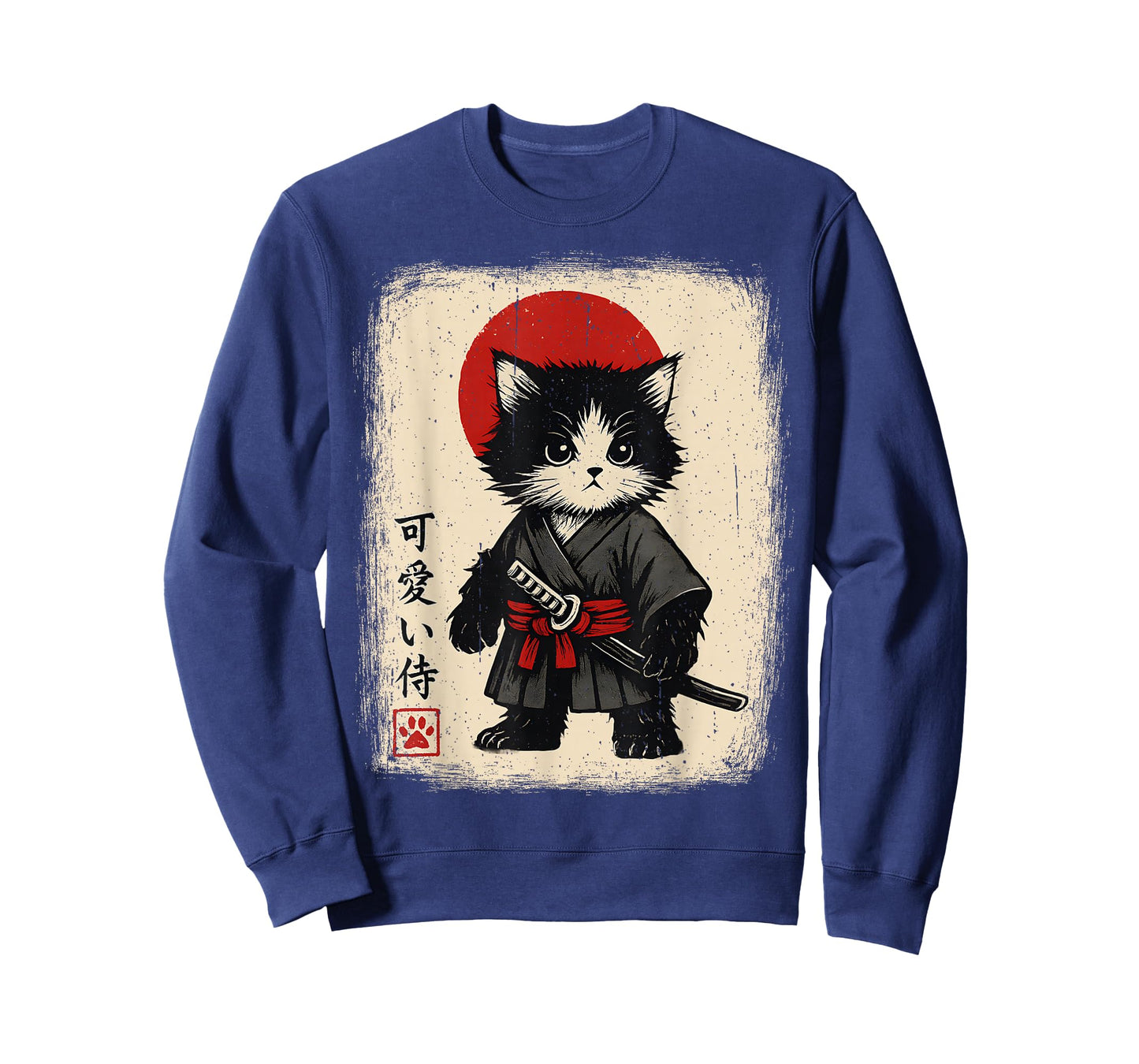 Samurai Cat Japanese Vintage Kawaii Funny Cats T-Shirt