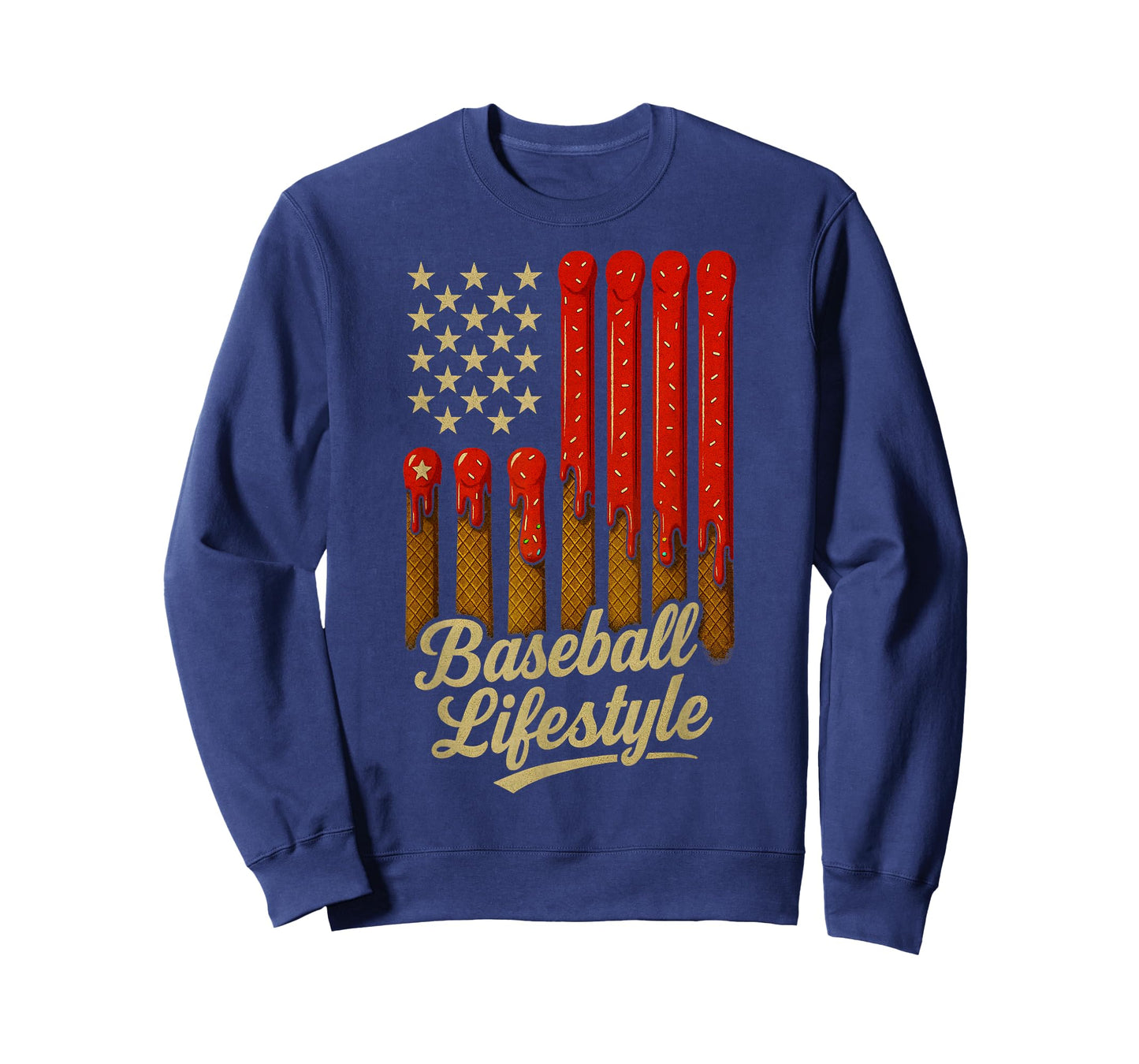 Baseball Lifestyle Apparel Youth Baseball Drip Ice Cream T-Shirt