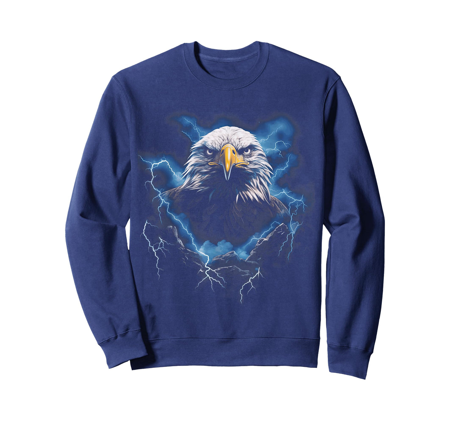 Bald Eagle Bird Nature USA Lightning T-Shirt