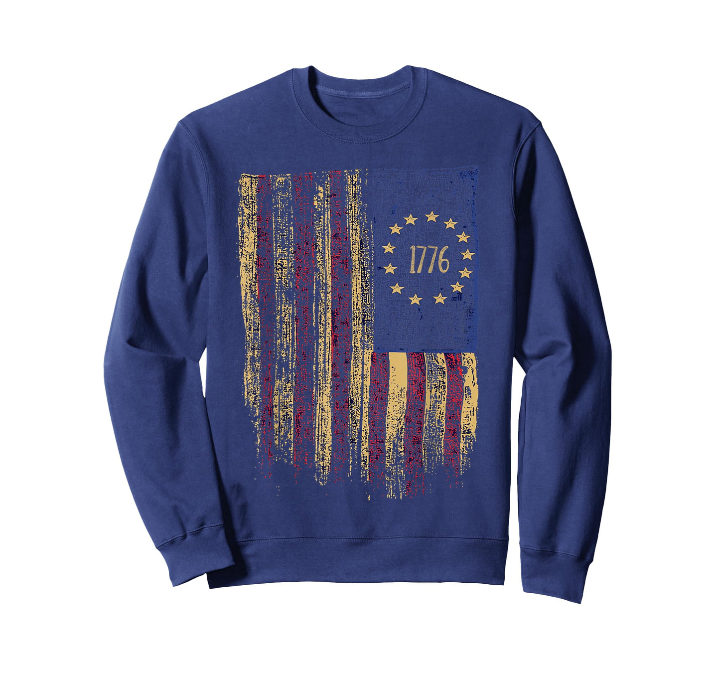 Vintage Old American Flag 1776 Betsy Ross Flag 13 Star Flag T-Shirt