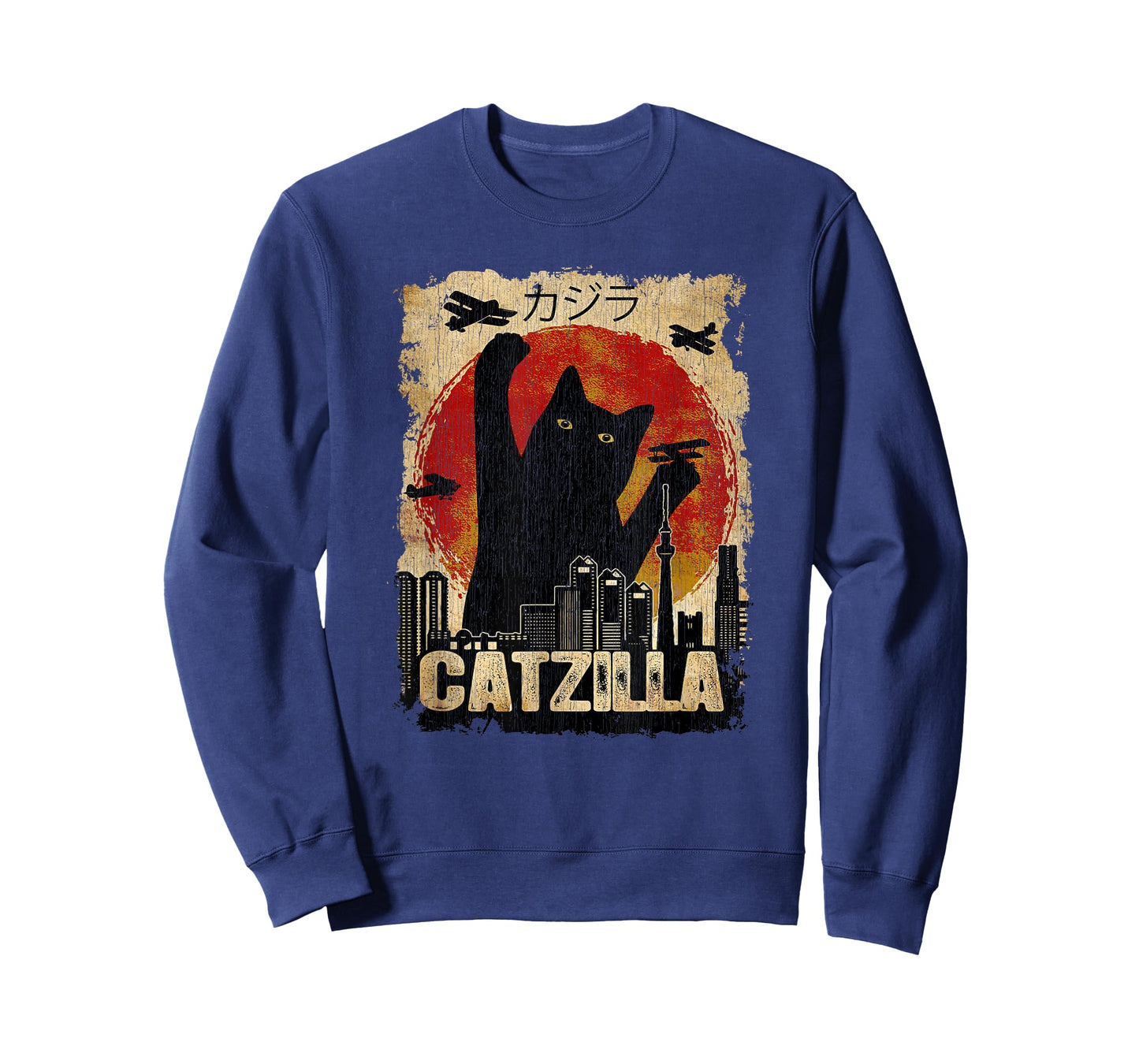 Vintage Catzilla - Funny Kitten and Cat T-Shirt