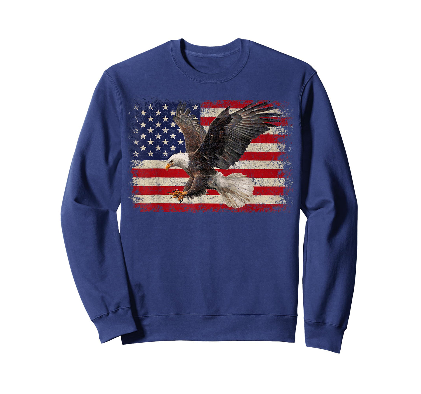 Bald Eagle 4th of July American USA Flag Eagle Patriotic T-Shirt