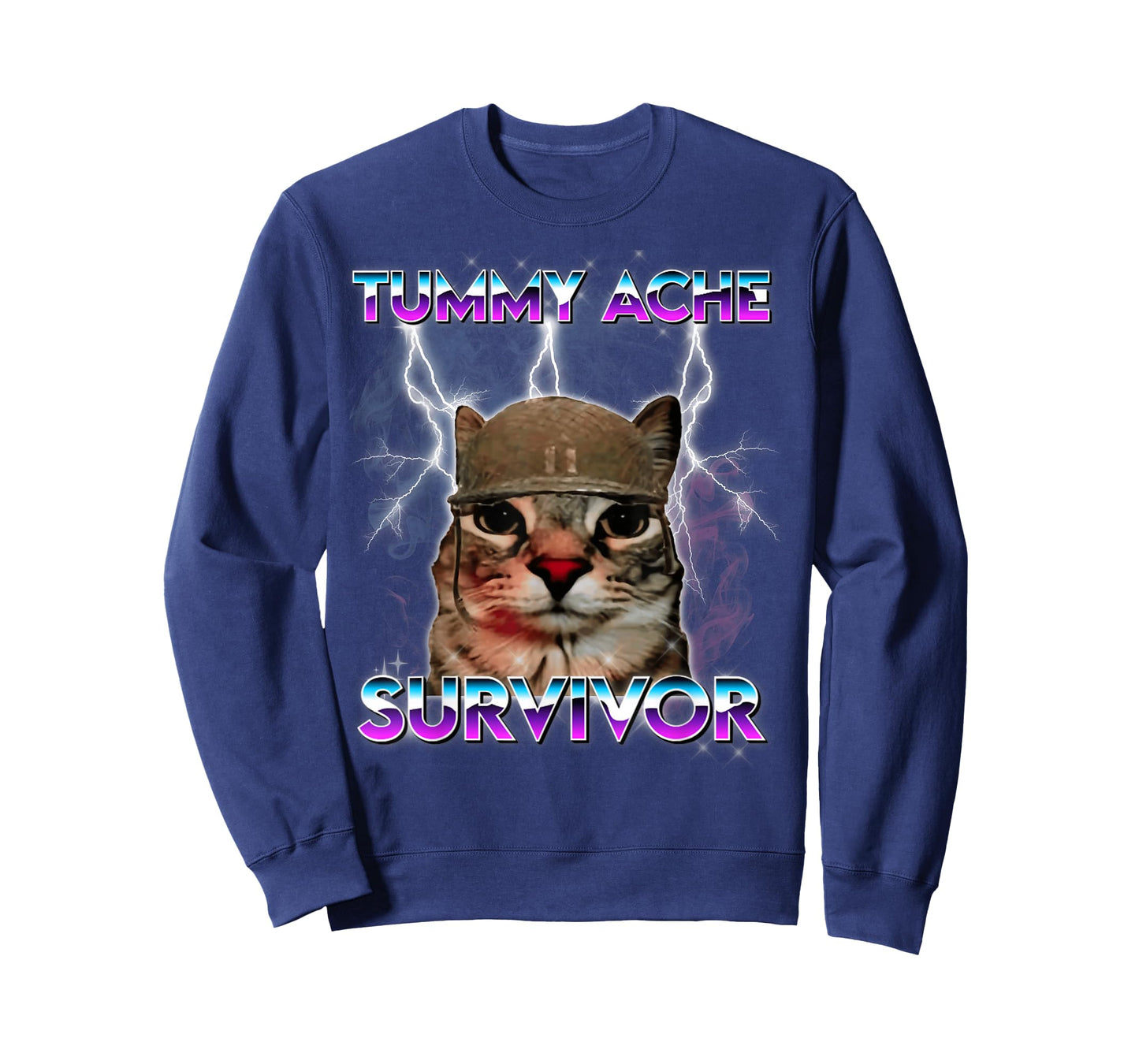 Funny Cat Meme I Survived Today's Tummy Ache T-Shirt