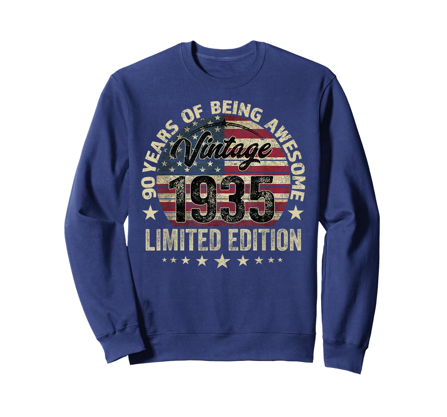 90 Years Old Born 1935 Vintage 90th birthday T-Shirt