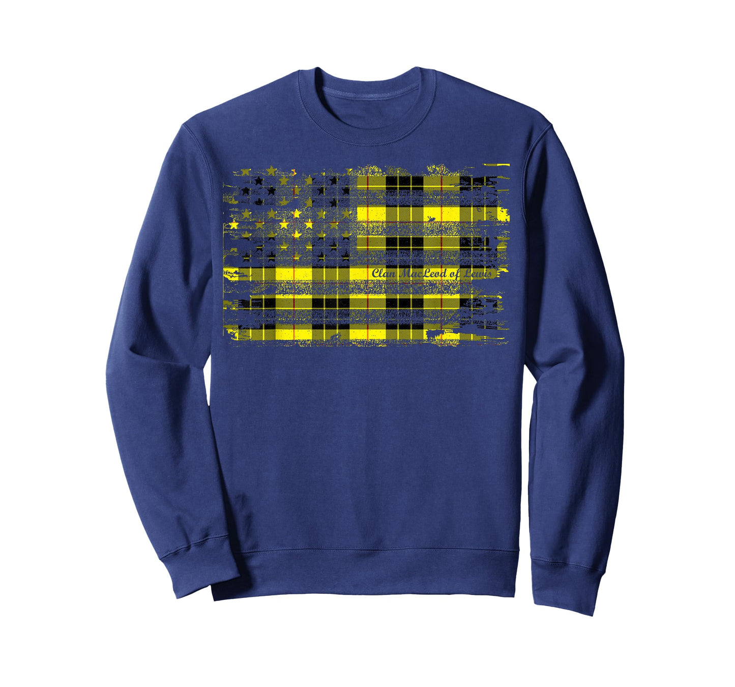 Clan MacLeod of Lewis American Flag Scottish Tartan Shirt T-Shirt