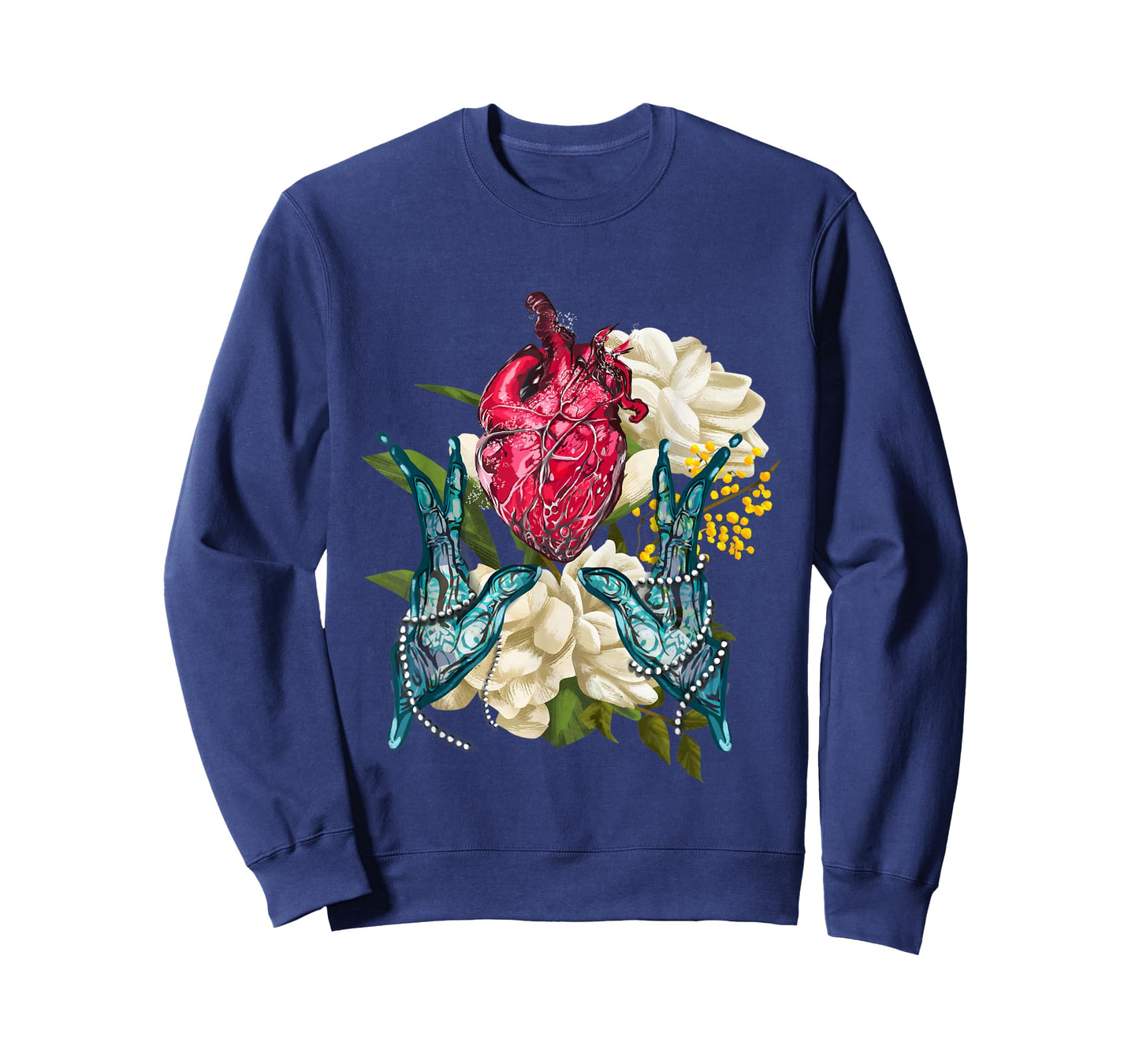 Anatomical Heart And Flowers Doctor Valentine T-Shirt