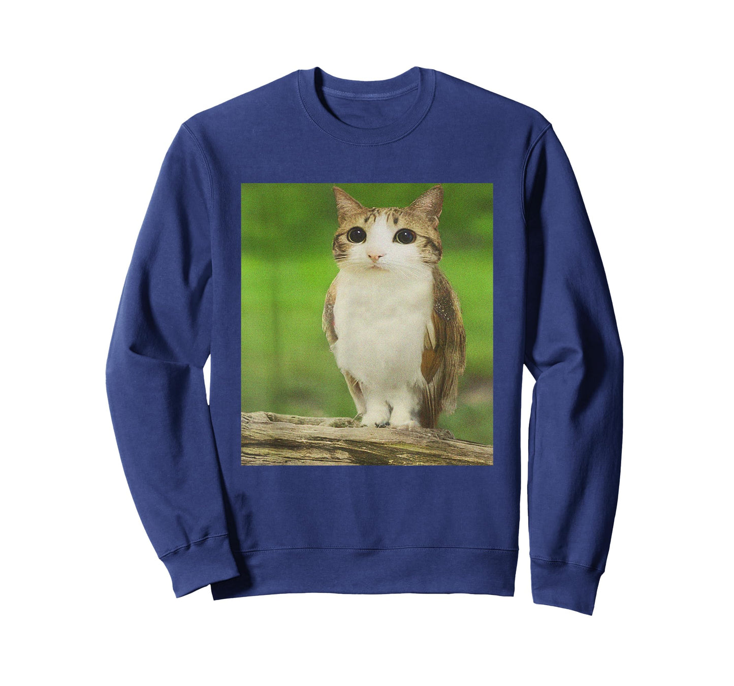Meowl Cat Owl Funny Cursed Internet Trendy Meme T-Shirt