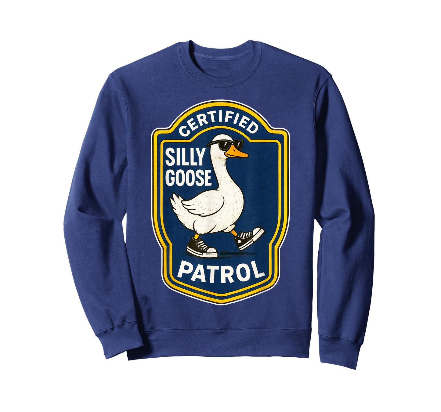 Certified Silly Goose Patrol Funny Meme Retro T-Shirt