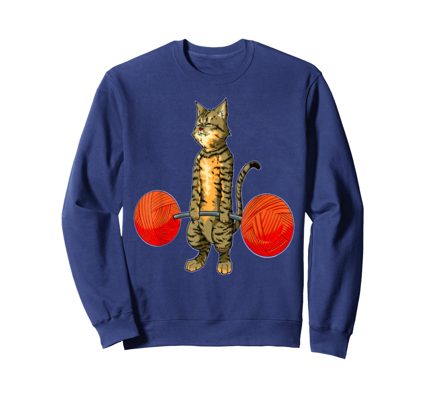 Deadlifting Tabby Cat Weightlifting Gym Bodybuilding Fitness T-Shirt