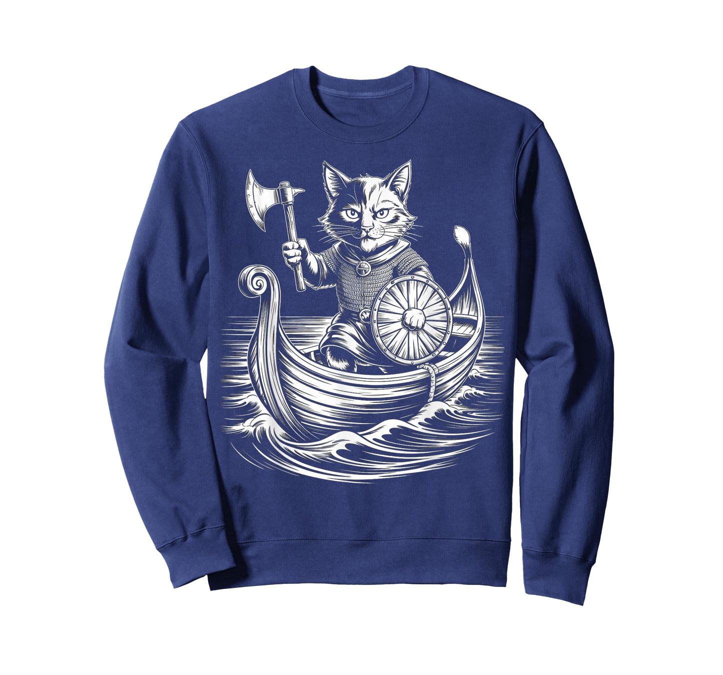 Viking Cat Norse Mythology Valhalla Warrior Cat Viking T-Shirt