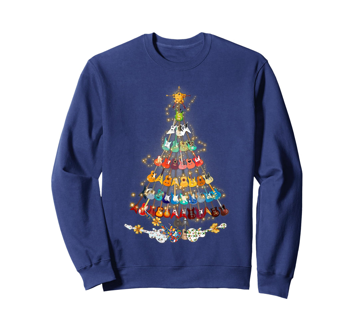 Christmas Guitar Tree - Xmas Guitarist Musician Gift T-shirt T-Shirt