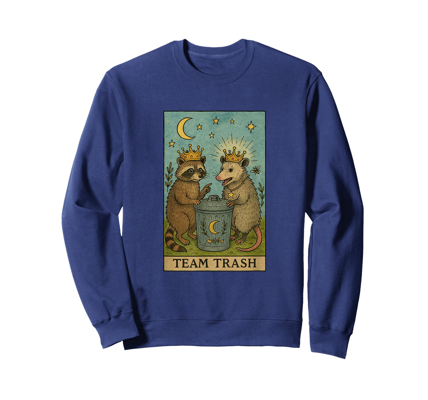 Team Trash Tarot Card Racoon Opossum Lover Funny Halloween T-Shirt