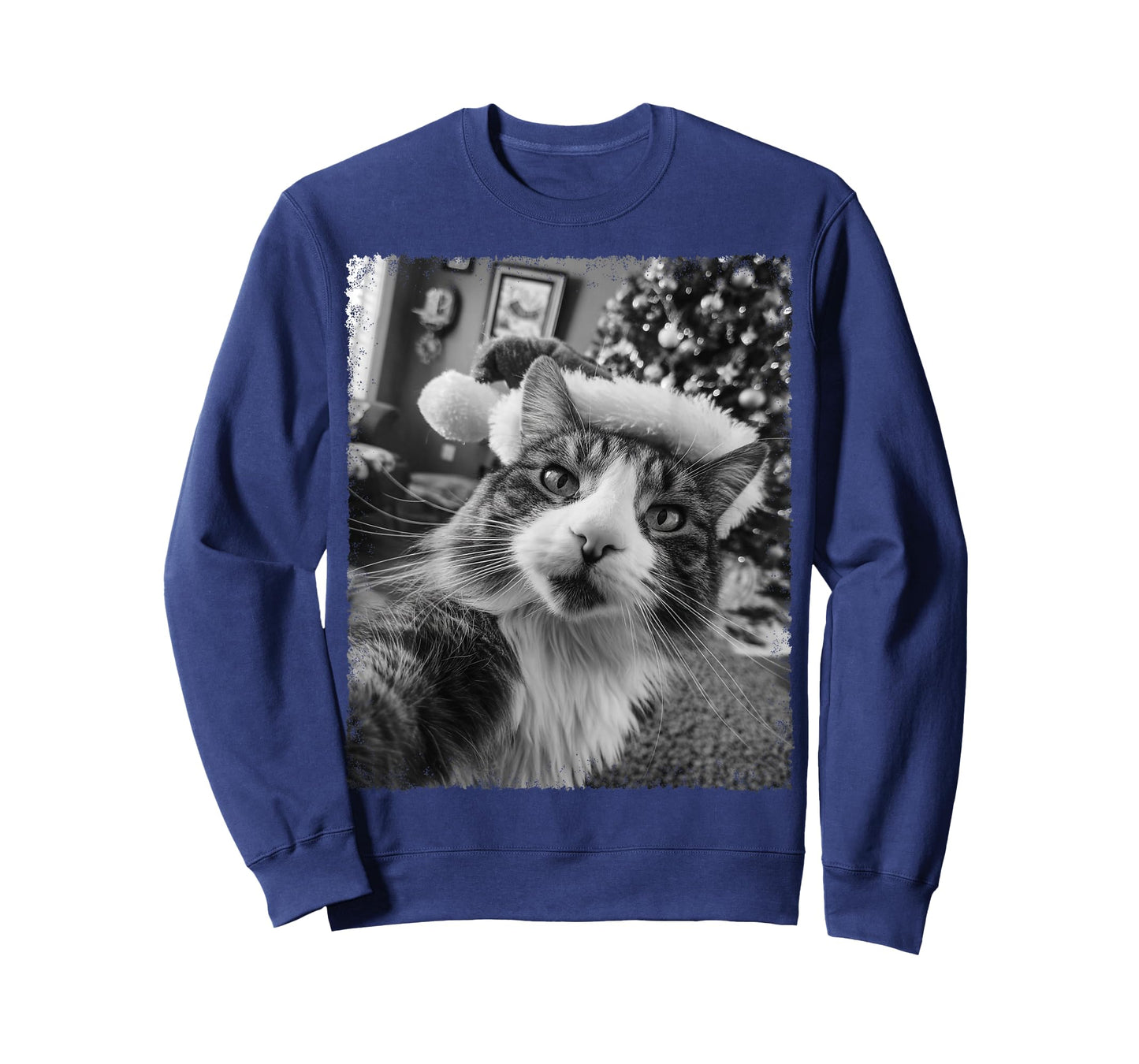 Funny Cat Selfie Christmas Tree T-Shirt