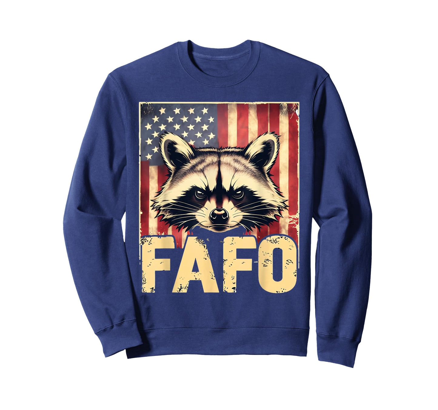 FAFO Raccoon American Flag Patriotic T-Shirt