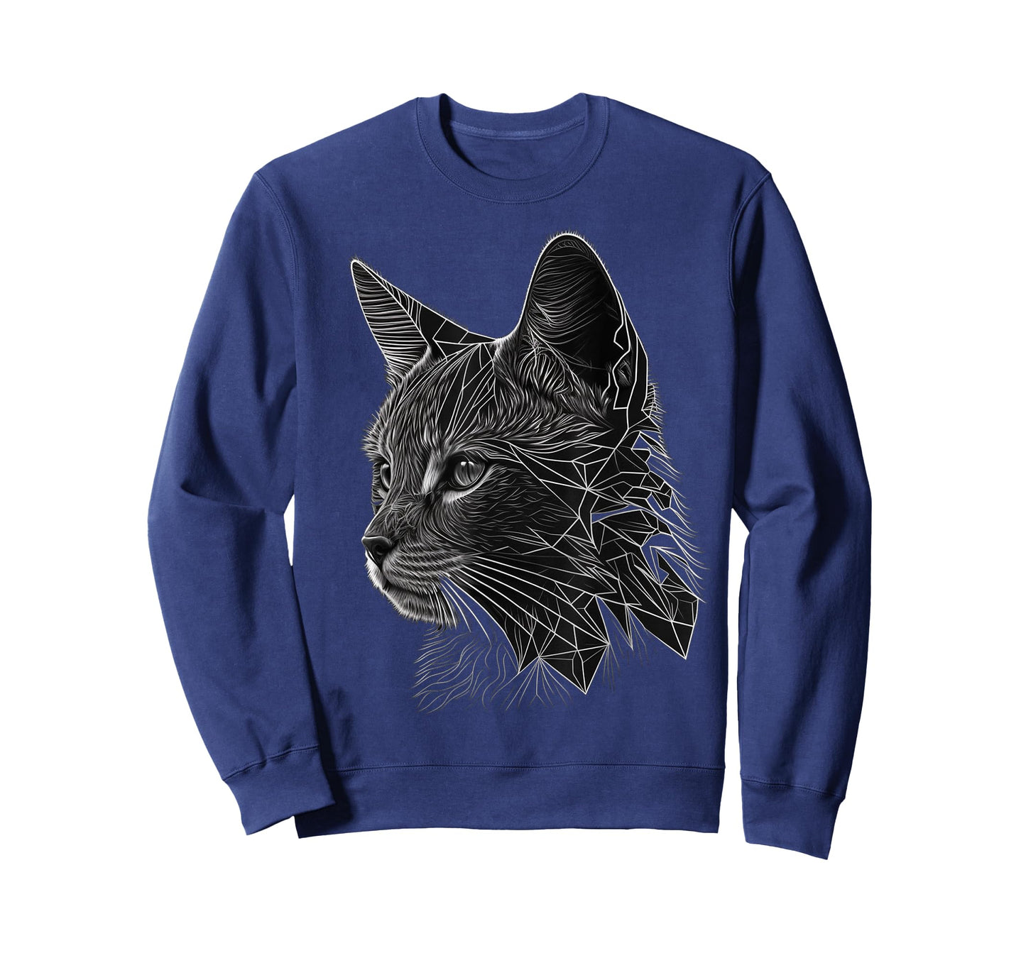 Cat Polygon Animal Geometric Art Cat T-Shirt